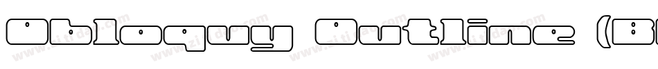Obloquy Outline (BRK)字体转换